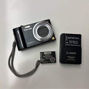 Panasonic Lumix Black Digital Camera with Extra Battery